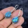 Rainbow Calsilica Gemstone 925 Sterling Silver Jewelry Earring 1.58" M-3359