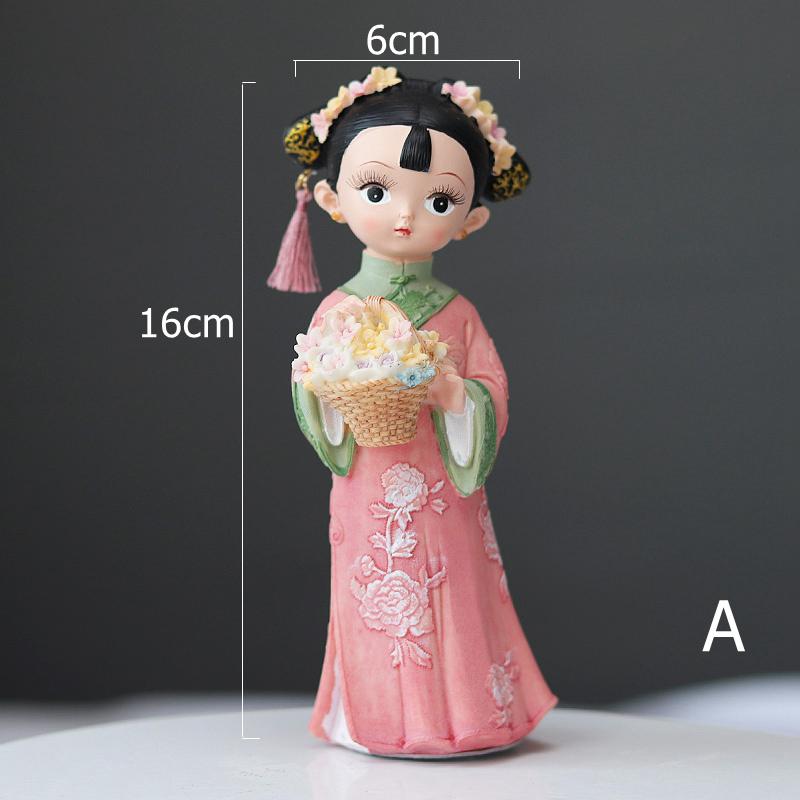 

6-дюймовая китайская принцесса фигурка флейта пипа украшение для дома украшение для торта династия костюм платье