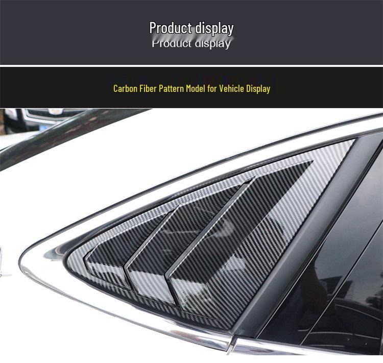 Rear Window Louvers/Air Vent Spoiler for Roewe I6/Ei6/I6Plus Triangular Window