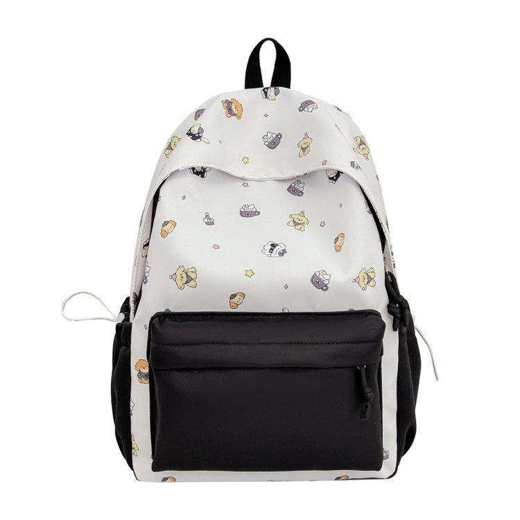 Schoolbag1011 Summer New Japanese Schoolbag Female Junior High School Students Large Capacity Printed Puppy Backpack College Student Computer Bag