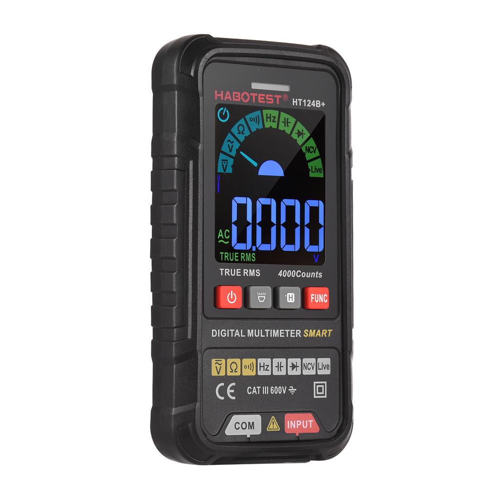 HABOTEST HT124B+ Multimeter 4000 zählt True RMS Smart Digital Multimeter 600 V AC/DC Spannung