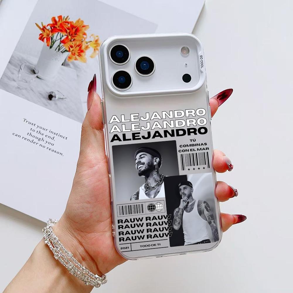 Singer R-Rauw Alejandro Phone Case For iPhone 17 16 15 14 13 12 11 Pro Max Air Matte Laser Aurora Shockproof Funda