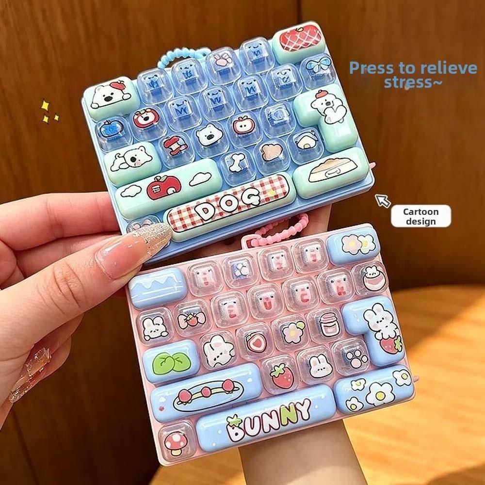 26 Keys Layout Keyboard Fidget Toy Cute Cartoon Fingertip Focus Toy Study Break