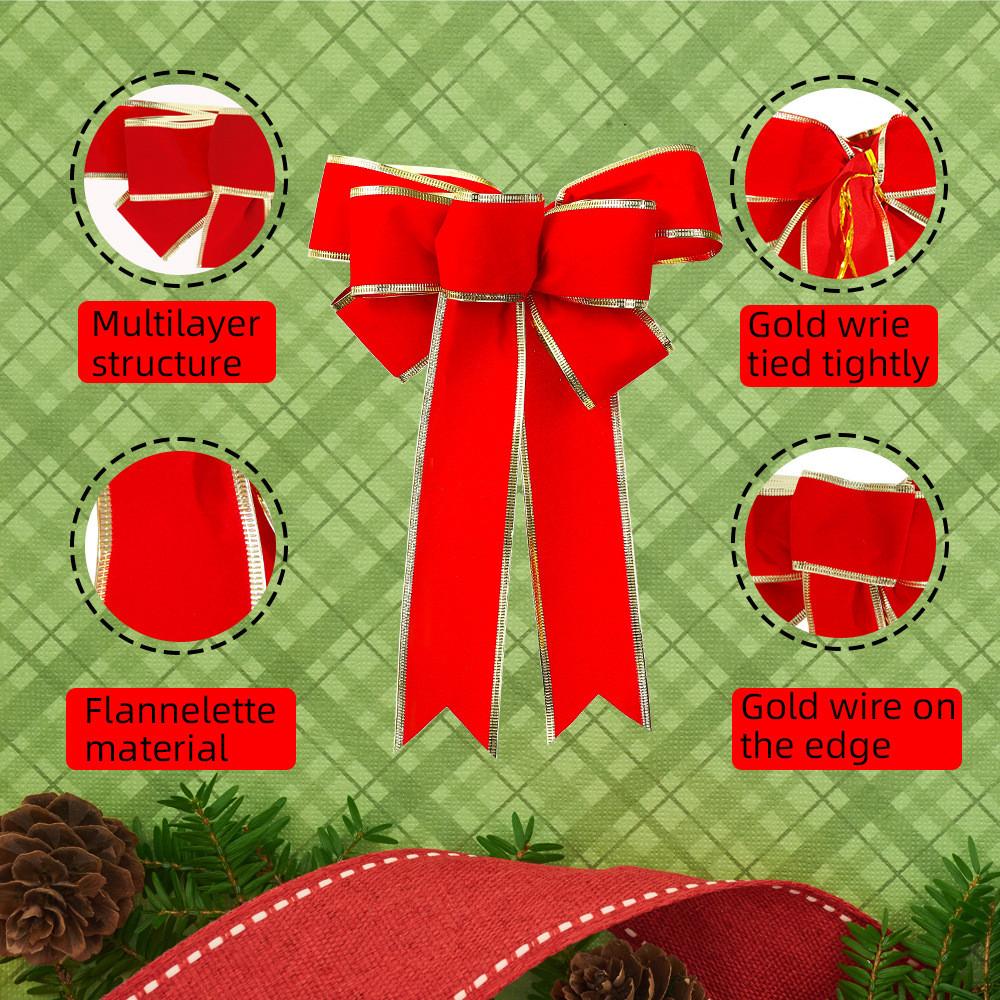 And Vibrant Red White Reindeer Christmas Bow Decoration With Gift Box Perfect For Holiday Festivities