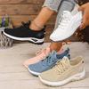 Sapatos Esportivos Femininos Sandálias Vazadas Sapatos Casuais de Malha Calçados Femininos Sapatos Esportivos Confortáveis para Exterior Tênis de Corrida
