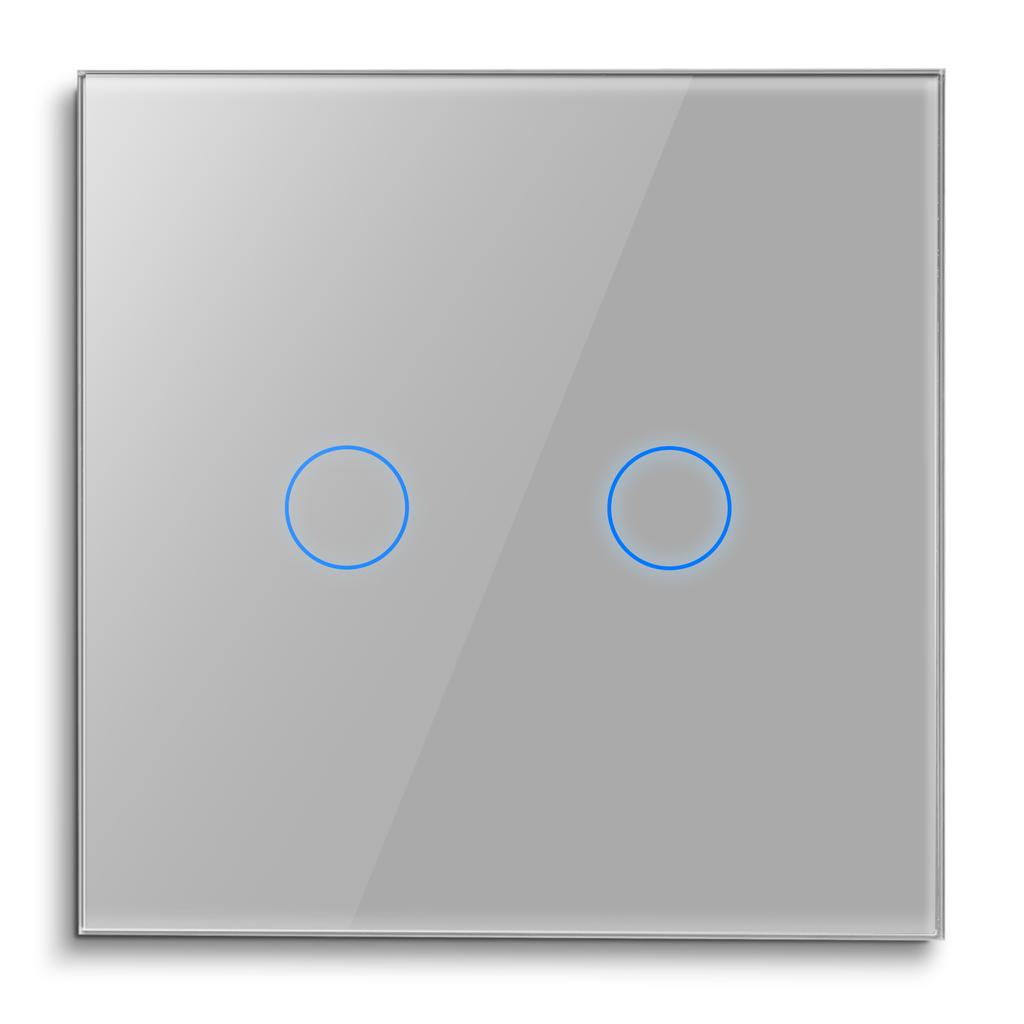 Bingolec 4-fach 700W LED Dimmer Schalter Smart Life Kompatibel 10A Wasserdicht Touch Panel Gehärtetes Glas EU Wand für Zuhause