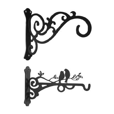 Hanging Basket Brackets Outdoor Iron Plant Hanger Hooks Wrought Iron Decoration