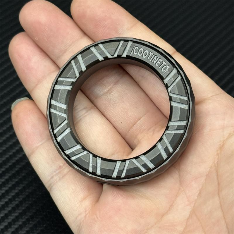 Novel Irregular Fidget Ring EDC Stainless Steel Fidget Toy Personalized Stress Relief Relaxation Toy ADHD Concentration Toys