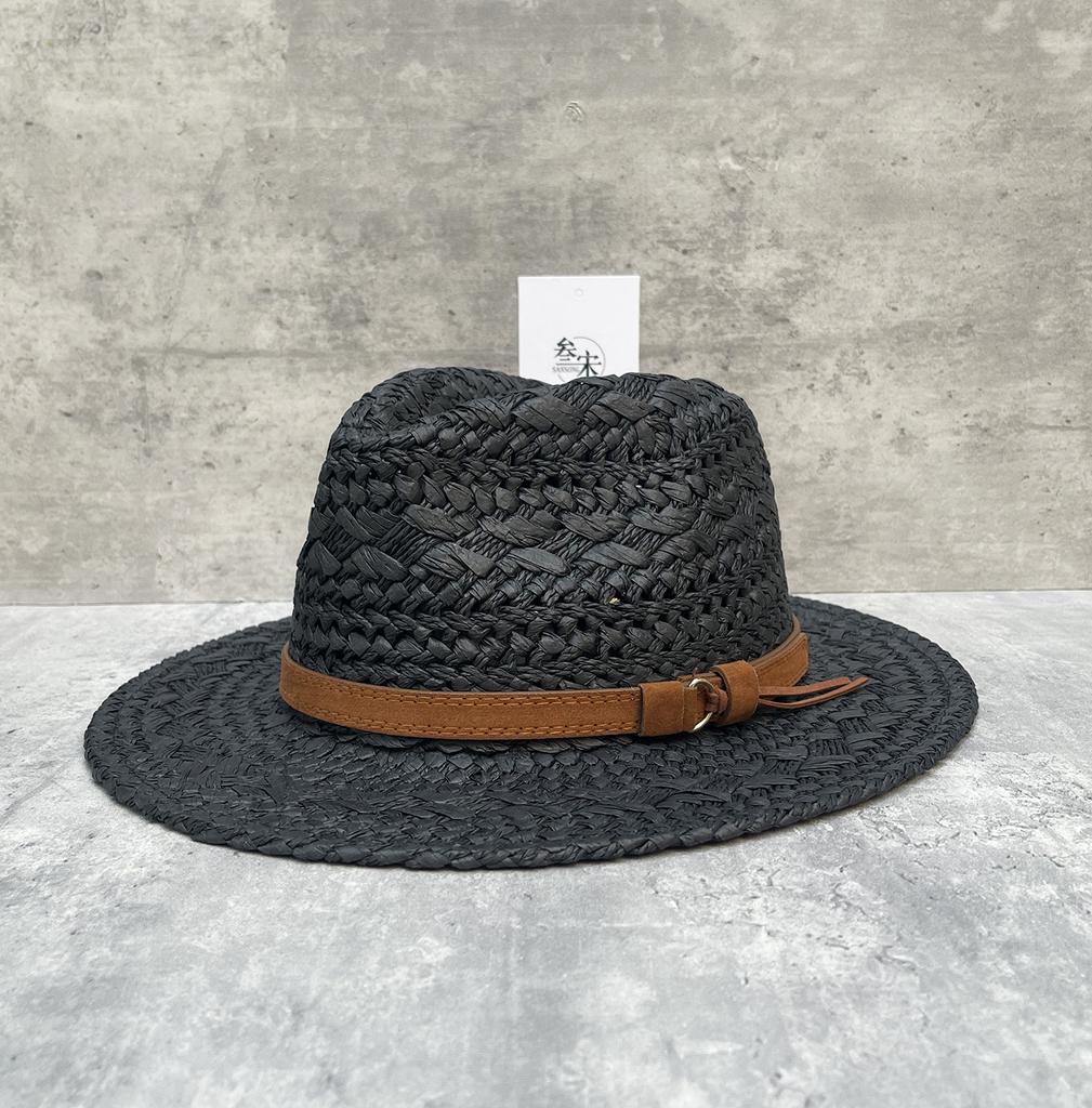 Wide-Brimmed Top Hat For Men And Women In Summer, Hand-Woven Hollow Breathable Straw Hat, Outdoor Outing, Sun Hat, Vacation Wind