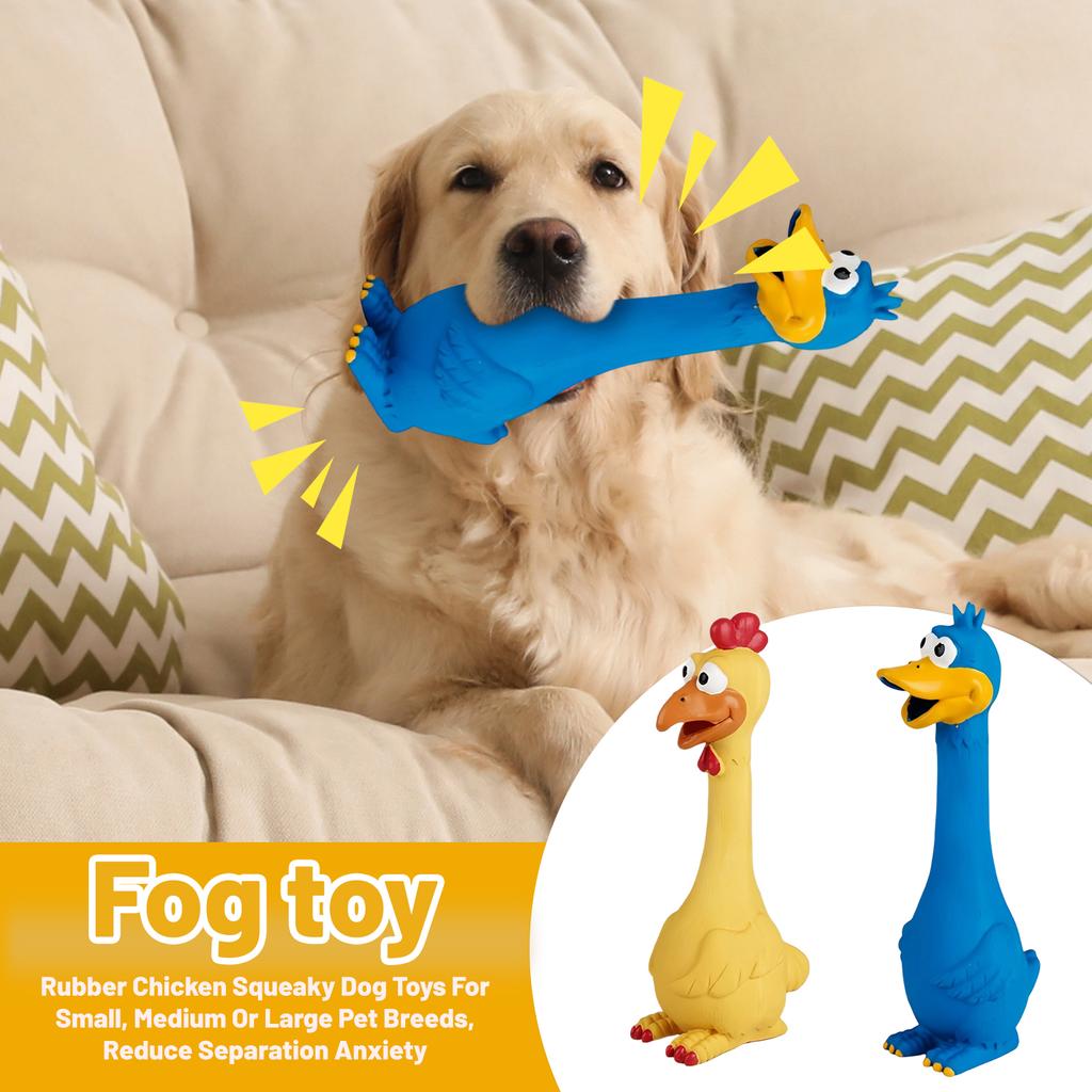 Jouets couineurs pour chiens en caoutchouc pour petites, moyennes ou grandes races d'animaux de compagnie, réduisent l'anxiété de séparation