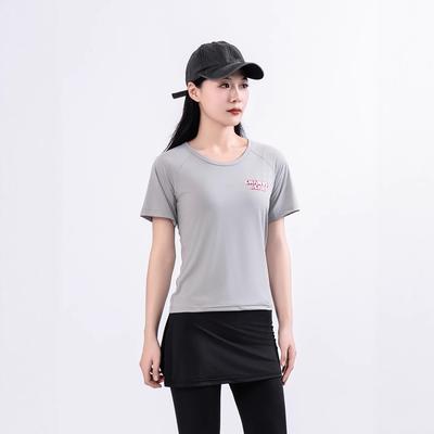 Round-neck Quick-drying Sports Short-sleeved T-shirt, Loose, Breathable, Slimming and Cool. New Spring and Summer Sun Protection T-shirt for Women