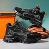 High top men's shoes new trendy shoes thick soled height increasing shoes  breathable sports and leisure  black shoes white shoe