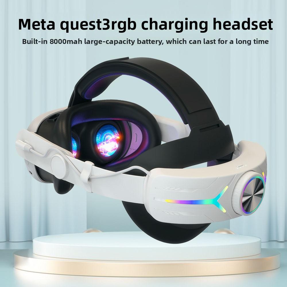 Meta Quest3S Headwear RGB Electric VR Headwear 12000mA Meta Quest3S Accessories