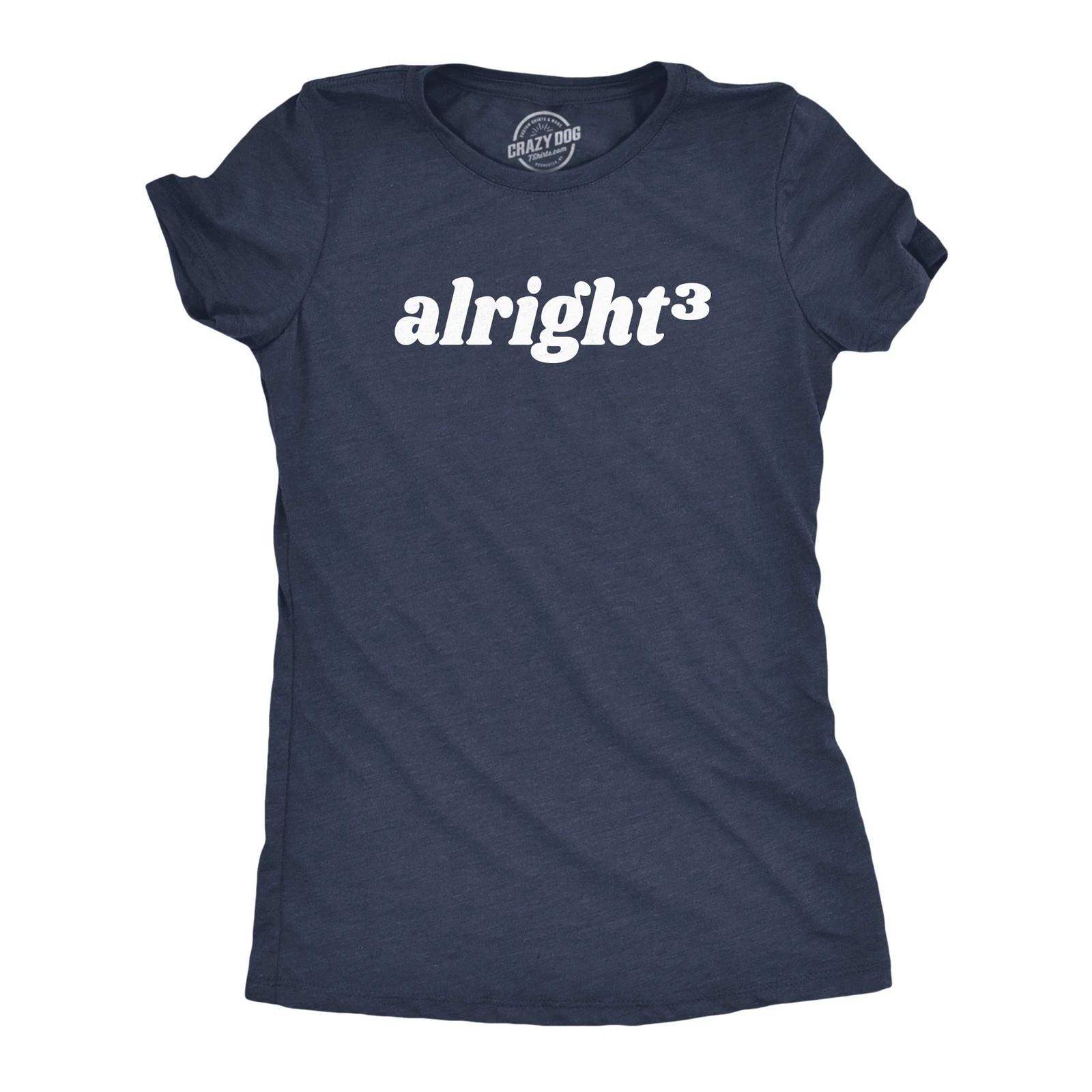 Womens Alright Cubed T Shirt Funny Nerdy Math Joke Tee for Ladies XXXXL