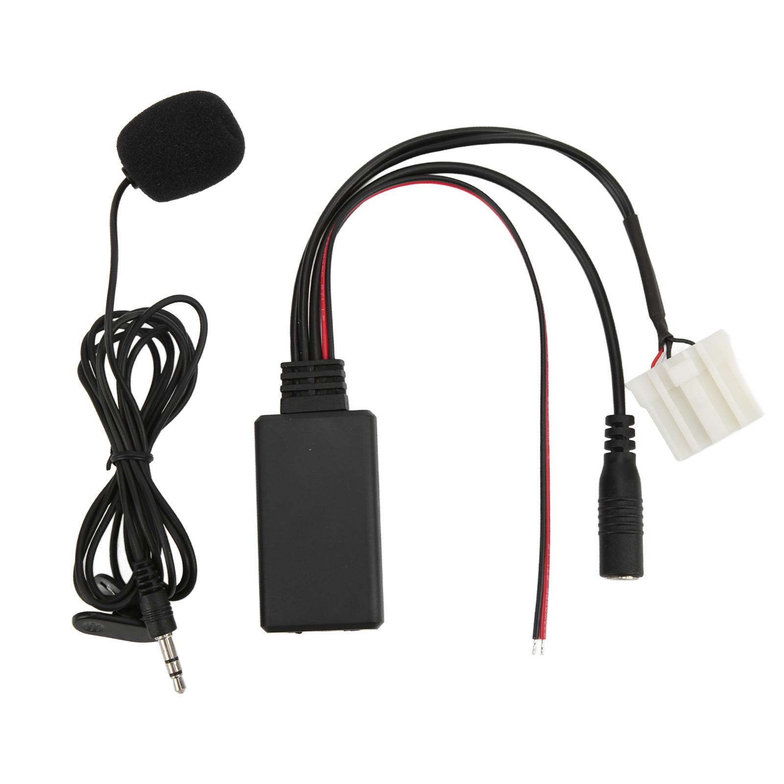 Adaptor Cablu Bluetooth 5.0 AUX IN Microfon Handsfree ISO Înlocuire pentru Mazda MX5 2006 Înainte black