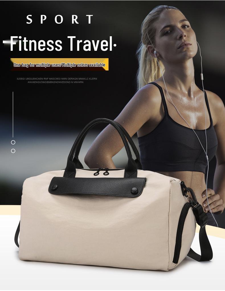 Women's Large Capacity Short Trip Handbag: Dry/Wet Separation, Lightweight for Gym/Business, Single Shoulder Luggage Bag