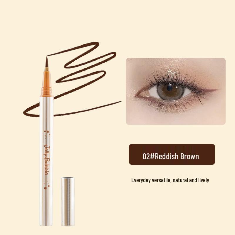 

JellyBubble Сверхтонкая водостойкая подводка для глаз, 1 мл - Натуральная, гладкая и не размазывающаяся 1ml