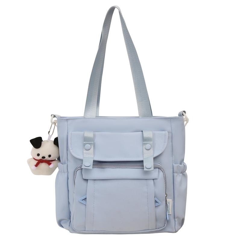 Large Capacity Shoulder Bag Student Class Book Handbag for Women