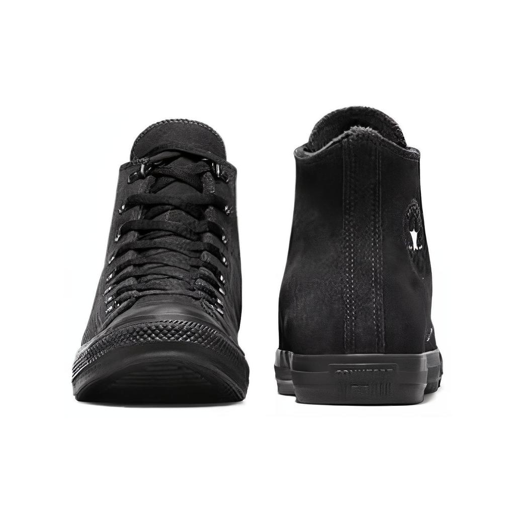 Converse Chuck Taylor All Star Bekväma Dagliga Mockaläder Slitstarka Andningsbara Höga Kanvas Skor Unisex Sneakers Svart A05614C