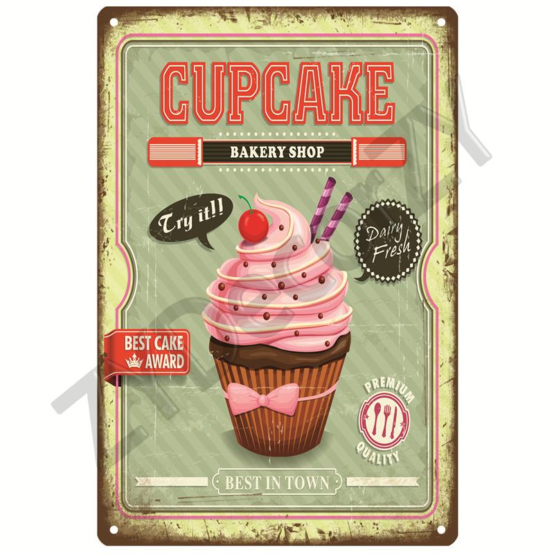 Pizza Retro Tin Sign Poster Vintage Wall Posters Metal Sign Decorative Wall Plate Kitchen Plaque Metal Vintage Decor Accessories