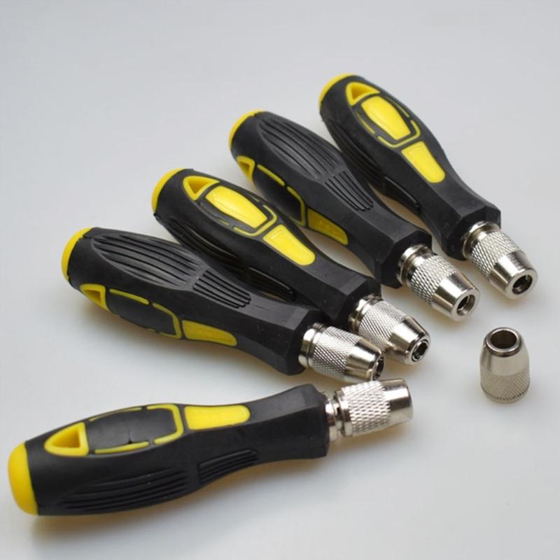 801 802 Schraubendreherbit-Griff für 5mm 6mm Rund-Elektroschraubendreherbit-Griff Ratsche Schraubendreherbit-Halter