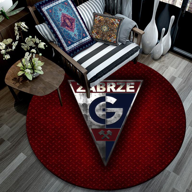 Gornik Zabrze pattern round rug,Carpet Rug for Living Room Bedroom Playroom ,Non-slip Floor Mat,Holiday Gifts and Birthday Gifts.
