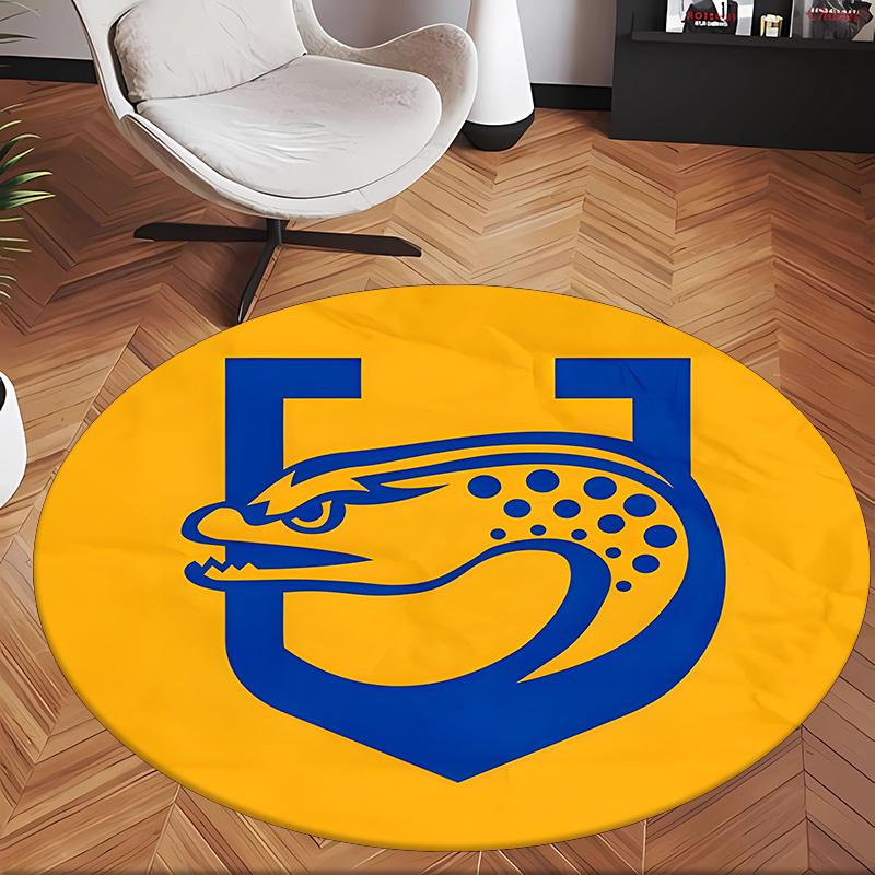 Parramatta Eels (1) Round Office Rug Decorative Floor Rug for Office Bedroom Living Room and Home Space