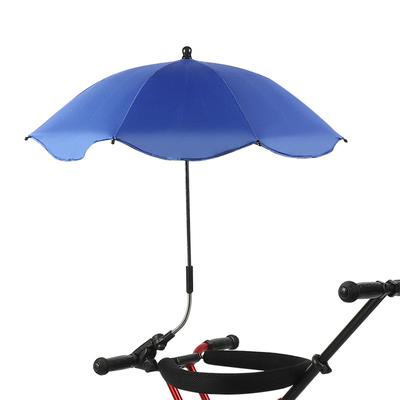 Chair Umbrella with Clamp Portable Umbrellafor Patio Strollers Blue