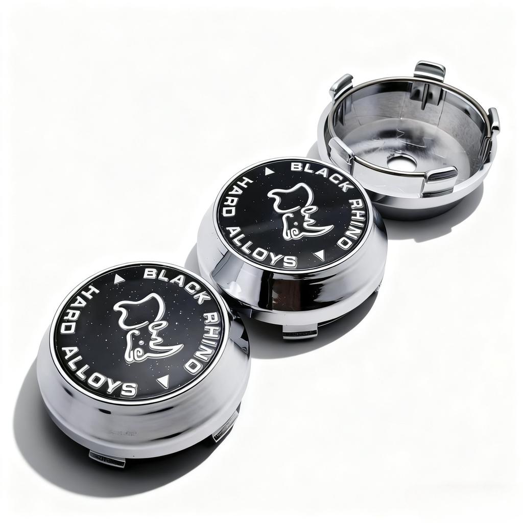 4pcs Black Rhino Logo Emblem Car Wheel Center Caps 60MM 56MM Wheels Hub High Cap Rhinoceros Badge Rim Hubcaps Cover Accessories