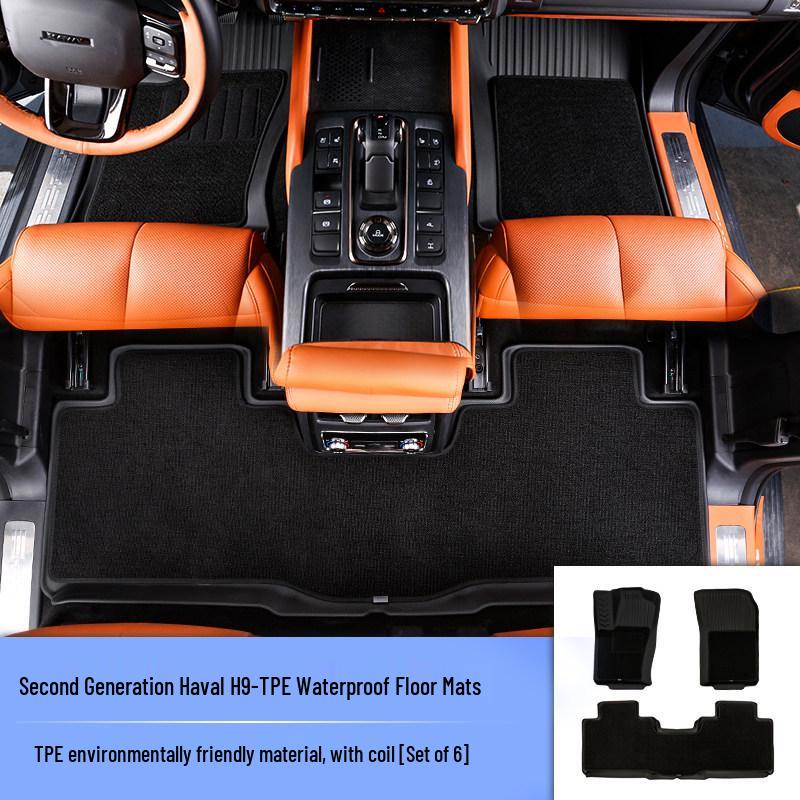 Shunyi Waterproof TPE Double-Layer Floor Mats for 2nd Gen Haval H9