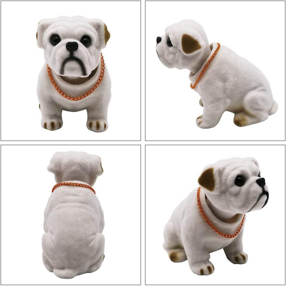 Puppe Nickender Hund Schütteln Kopf Harz Simulation Auto Hund Spielzeug Dashboard Dekoration Auto Ornament Nette Auto Zubehör Mädchen Frauen