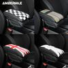 Couro Para Mini F54 F55 F56 F60 R55 R56 R60 Apoio de Braço Central para Carro Tampa da Caixa de Armazenamento Tapete Protetor Acessórios