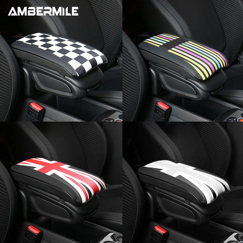 Leder Für Mini F54 F55 F56 F60 R55 R56 R60 Auto Handauflage Polster Mittlere Armlehne Aufbewahrungsbox Abdeckung Schutzmatte Zubehör