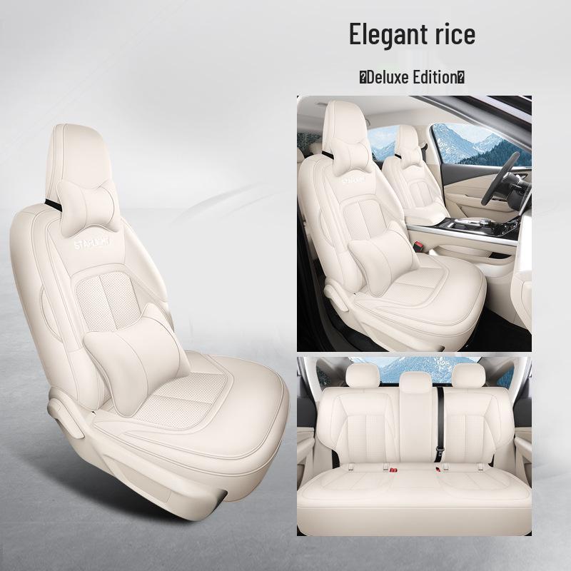 Universal Full Leather Car Seat Cushion for Wuling Xingguang: All-Season Comfort