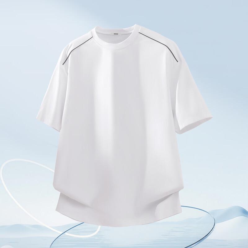 MINISO Men's Quick-Dry Antibacterial Loose Fit Short Sleeve T-Shirt