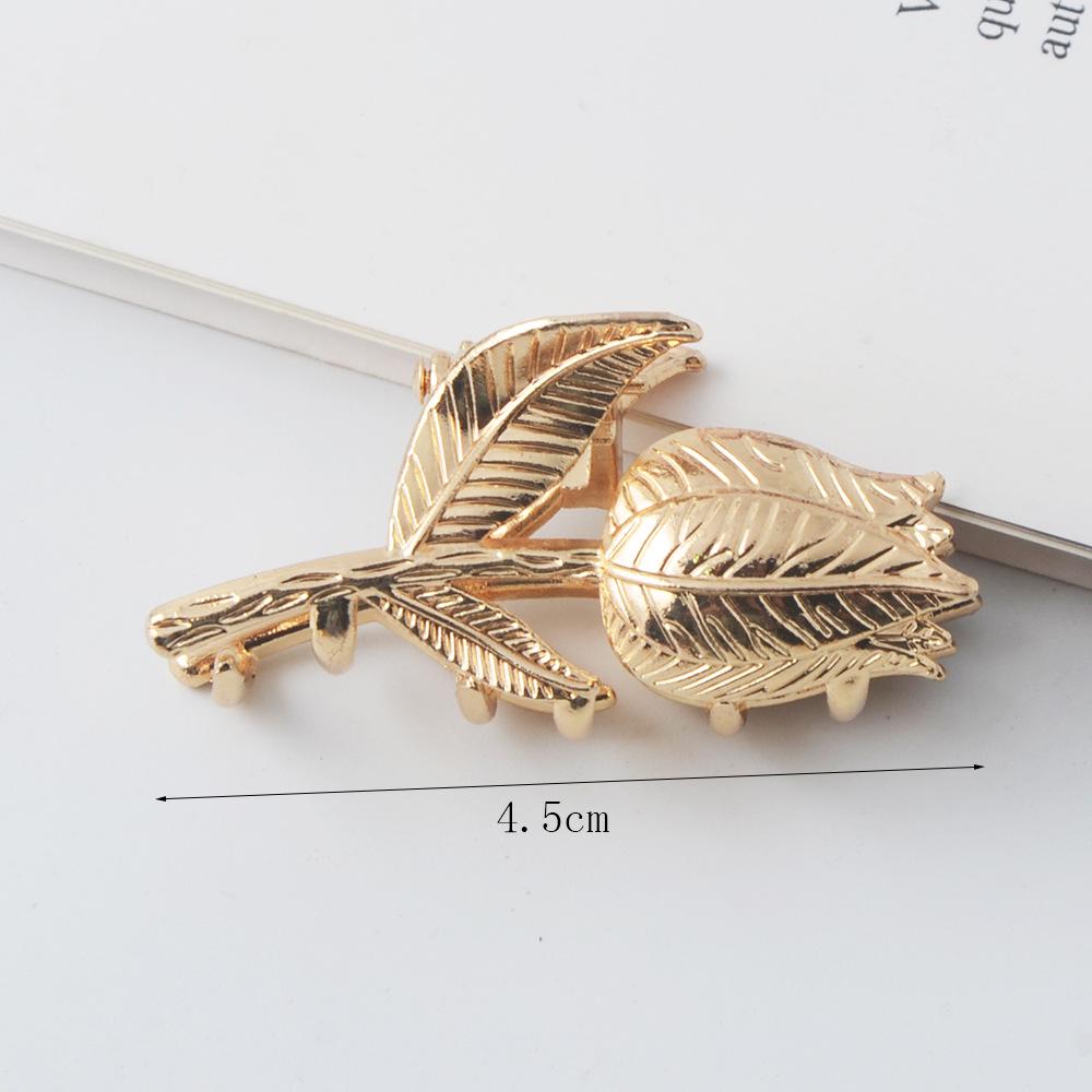 INS Minimalist Metal Claw Hairpin: Small & Medium Retro Hair Clip for European & American Styles, Korean Headwear