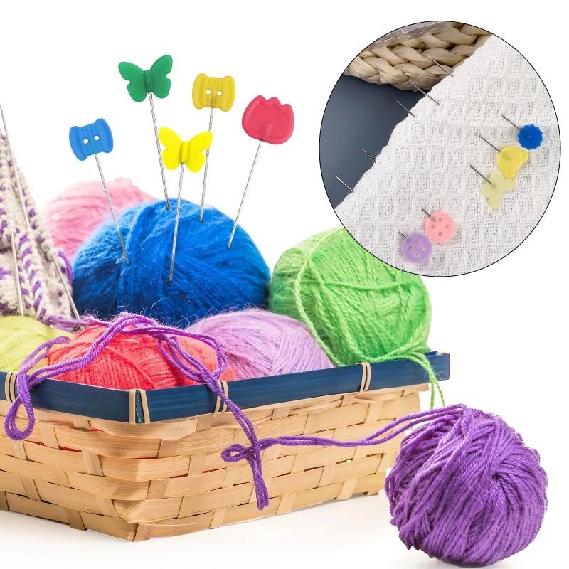 200/50PCS New Dressmaking Pins Embroidery Patchwork Tools Fixed Pin Button Pin Patchwork Pin for Home DIY Sewing Positioning