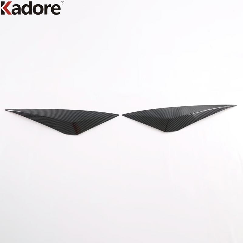 Front Bumper Wind Knif Cover Trim For Nissan Qashqai J12   2024 Carbon Fiber Car Front Fog Light Lamp Frame Accessories