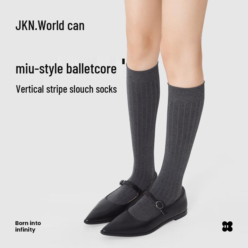 JKN Women s Miu-Style Cotton Slouchy Socks 39