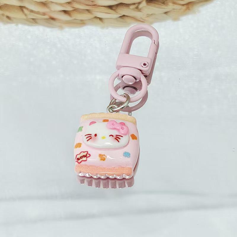 Cartoon Edible Toy Keychain: Cute Doll & Elf Bag Pendant