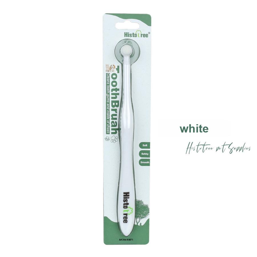 histotree Pet Toothbrush Dog Toothbrush Cat Puppy Oral Cleaning Brush Pet Supplies 165*9.7mm белый