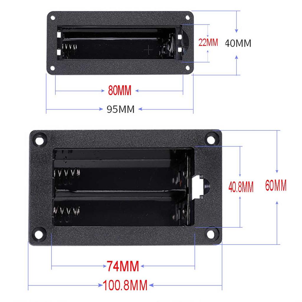 18650 Covered Battery Box Embedded Battery Box Series Parallel Connection