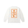 Palace X Maharishi Shaolin Tag Long-Sleeve White Unisex Tops P28MHES001