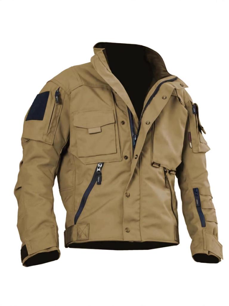 Mark IV Men's Tactical Motorcycle & Mountaineering Jacket: Windproof, Stab-Resistant, Scratch-Resistant, and Wear-Resistant.