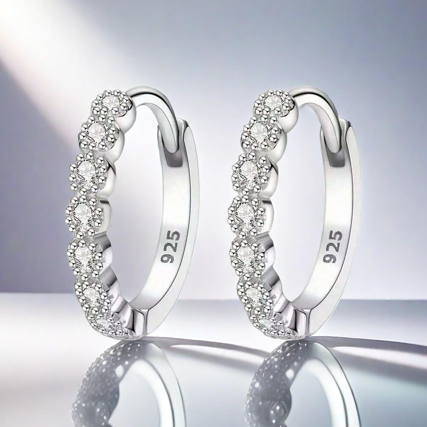 

Timeless Fine Jewelry in A Dainty Silver Stud Pair. Versatile and Elegant for Your Everyday Luxury Accessory. Silver