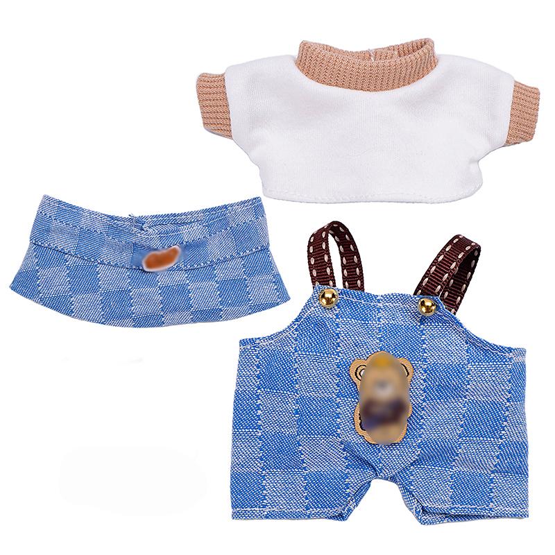 

17см Плюшевая одежда и аксессуары для куклы Лабубу 6,7 Кавайная кукла Мультяшная милая одежда Куклы Рождественский подарок