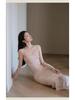 Off-Shoulder Floral Maxi Dress for Women, Slimming Mesh Waist, Gentle Summer Style