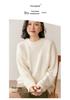 2026 Women's Autumn/Winter Round Neck Cashmere Sweater – Cable Knit, Loose Fit, Simple Casual Style