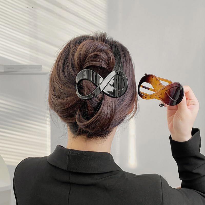 6pack Large Tortoiseshell Hair Clip Elegant Women Hair Clip Durability Hairpin Professional Hair Accessories