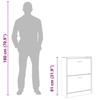 Shoe Cabinet Black 63x24x81 Cm Particleboard
